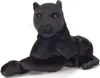 A plush toy panther lying down on a white background. Podgląd zdjęcia produktu