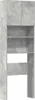 A tall, narrow cabinet with two doors at the top and open shelves below, designed to fit over a washing machine. Náhled obrázku produktu