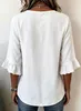 Blouse pour femmes ASKSA, en mousseline, style t-shirt, Voir les images du produit 6