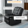 HOMCOM Massagesessel Fernsehsessel mit Liegefunktion 8 Produktbild-Vorschau 5