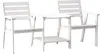 Sensline Gartenbank Romeo Tete a Tete Whitewash 170 cm Produktbild-Vorschau 1