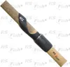A close-up of a fishing rod handle with cork grip and reel seat. Náhled obrázku produktu