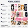 Damen Katzensocken – Bunte Freizeitsocken mit niedlichem Produktbild-Vorschau 6