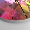 Wanduhr - Rund - Glasuhr - Abstrakt bunt entwurf muster - Produktbild-Vorschau 5