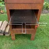 ASH - Pizza - 3 en 1 - BBQ/Foyer extérieur - Acier corten Voir les images du produit 7