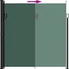 vidaXL Výsuvná boční markýza Tmavě zelená 200x500 cm Náhled obrázku produktu 5