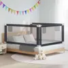 vidaXL Ochrana postele pre batoľatá Tmavo šedá 180x25 cm Náhľad obrázku produktu 2
