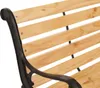 Gartenbank HWC-O25, Sitzbank Parkbank Holzbank 3-Sitzer, Produktbild-Vorschau 2