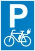 Parkplatz E-Bike Elektrorad Schild A1 Rückseite Produktbild-Vorschau 1