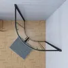 90x90x185cm Duschkabine Schwarz Runddusche 5mm ESG-Glas Produktbild-Vorschau 3