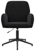 Chaise de bureau vidaXL, 54 x 55 x 90 cm, noire, revêtue de Voir les images du produit 3