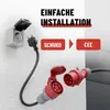 Adaptateur ABSINA : fiche Schuko vers prise CEE 16 A - Voir les images du produit 3