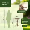 Moritz Vogeltränke Vogelbad Rostoptik braun mit kleinem Produktbild-Vorschau 2