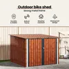 vidaXL Fahrradspeicher 3 pcs Braun 216 x 207 x 158 cm Produktbild-Vorschau 6