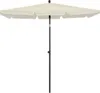 vidaXL Slnečník so stožiarom 210x140 cm Piesková farba Náhľad obrázku produktu 1