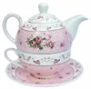 Teeservice Porzellantasse und Teekanne 400ml Geschenk für Produktbild-Vorschau 1