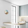 Glasuhr Wanduhr Küchenuhr Echt-Glas 30fi cm Santorini weiß Produktbild-Vorschau 5