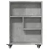 vidaXL Úložný vozík úzky betónový sivý 48x13x68 cm materiál Náhľad obrázku produktu 4
