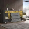 Credenza Merax lucida con LED e ante in acrilico, Anteprima dell’immagine prodotto 3