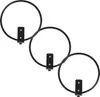 Three black metal plant pot holders are arranged diagonally on a white background. Náhľad obrázku produktu