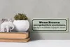 Holzschild Spruch 27x10cm wenn Frauen unergründlich dann Produktbild-Vorschau 5