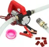 A 12V oil pump with accessories, laid out on a white background. Náhled obrázku produktu