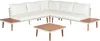 BELIANI Lounge Set Hellbraun Akazienholz 4-Teilig 5-Sitzer Produktbild-Vorschau 1