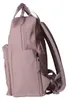 Rucksack BKR-502 aus glattem Kunstleder Antikrosa 26x29x10 Produktbild-Vorschau 3