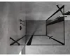 Mexen Mist Duo sprchový kout otočný 120 x 90 cm, černý Náhled obrázku produktu 3