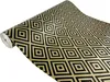 Klebefolie Möbel 45x25 cm - Goldene Quadrate - Möbelfolie Produktbild-Vorschau 5