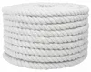 vidaXL Corde en coton, blanche, 2 x 2 x 2500 cm Voir les images du produit 1