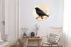 MuchoWow® Aluminium Wandkreis Amsel - Vogel - Zweige - Produktbild-Vorschau 5