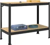 Établi vidaXL noir 115 x 55 x 91 cm en contreplaqué et Voir les images du produit 1