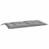 A gray bench cushion is shown on a white background. Produktbild-Vorschau