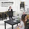 Outsunny Sitzgruppe klappbar 7tlg. Balkonset 1 Tisch+6 Produktbild-Vorschau 5