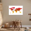 MuchoWow® Poster Weltkarte - Sonnenuntergang - Kompass Produktbild-Vorschau 6