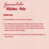 Instructions for preparing a drink with hibiscus and mate. Produktbild-Vorschau
