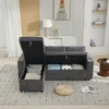 Sofa narożna Merax z schowkiem, sofa w kształcie litery L z Podgląd zdjęcia produktu 4