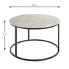 Beistelltisch >54509< in schwarz, silber, Metall - Produktbild-Vorschau 2