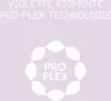 The image displays text and a circular graphic with the words "PRO PLEX" in the center, set against a light purple background. Produktbild-Vorschau