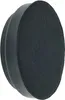 A close-up, isolated product shot of a black, oval-shaped object with a felt-like textured surface on one side and a smooth, ribbed plastic casing on the other. The object is presented against a plain white background. Produktbild-Vorschau