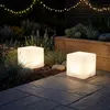 LED kostková lampa Kynast Solar, 20 x 20 cm, matné sklo, 1 Náhled obrázku produktu 4