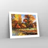 Poster - Poster ohne Rahmen - Park Herbst Wasser - 50x40 cm Produktbild-Vorschau 7