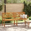 Lavička vidaXL Outdoor Natur 180 x 56 x 90 cm z masívneho Náhľad obrázku produktu 2