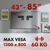 Supporto Maclean compatibile con Samsung QLED 43"-85" max. Anteprima dell’immagine prodotto 13