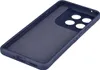 The back of a dark blue phone case is shown against a white background. Produktbild-Vorschau