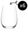12x Gaia 590ml Extra Groß Stiellose Weingläser - Glas Rot Produktbild-Vorschau 6