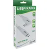 Kabel InLine® USB4, USB-C, kątowy z jednej strony, PD 240W, Podgląd zdjęcia produktu 3