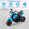COSTWAY Elektro Motorrad Kinder, 6V Kindermotorrad Produktbild-Vorschau 2