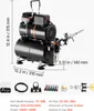 SucceBuy set aerografo 1/6 hp con compressore d'aria e Anteprima dell’immagine prodotto 7